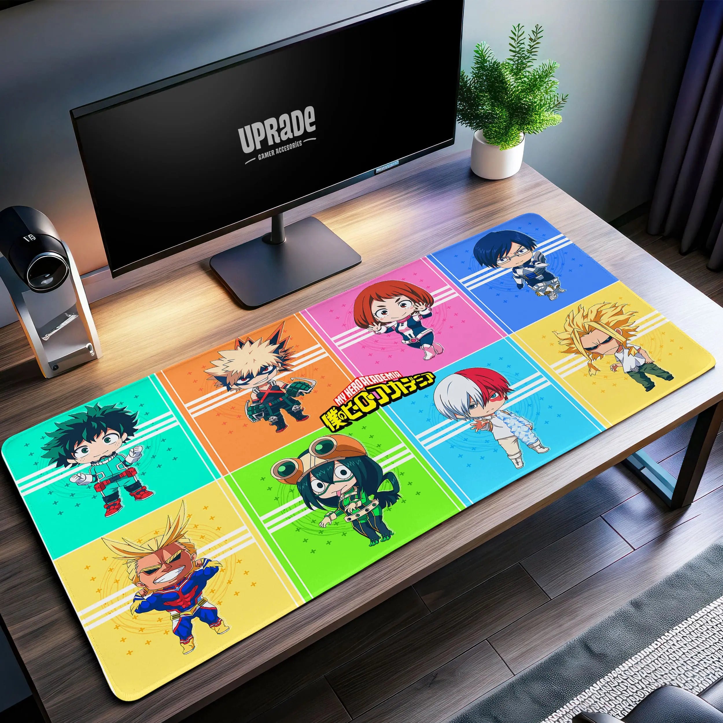 Allleftout My Hero Academia Chibi Heroes Desk Mat, Class 1-A Mouse Pad