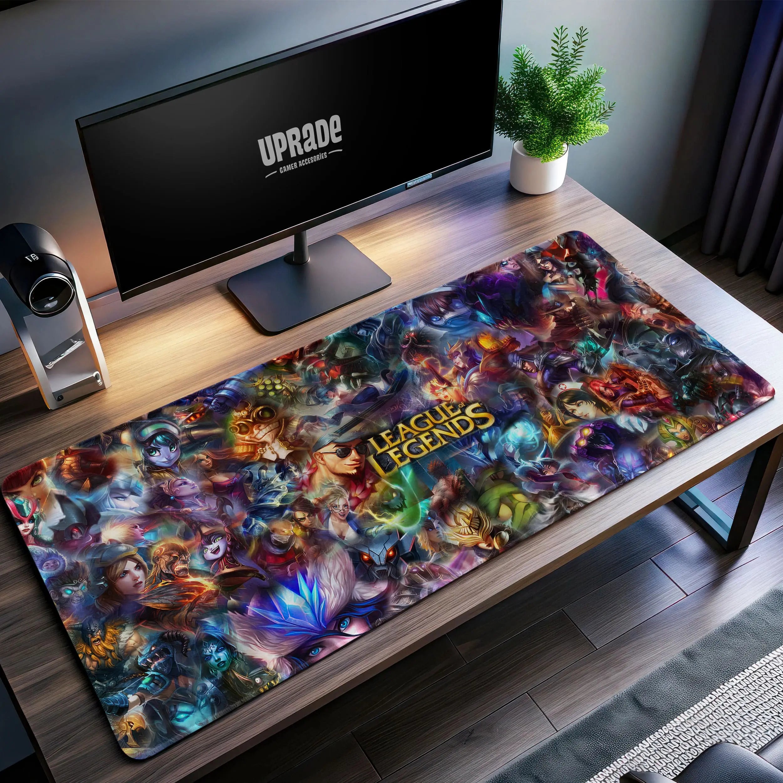 Allleftout League Of Legends Champions Desk Mat, Epic Collage Mouse Pad