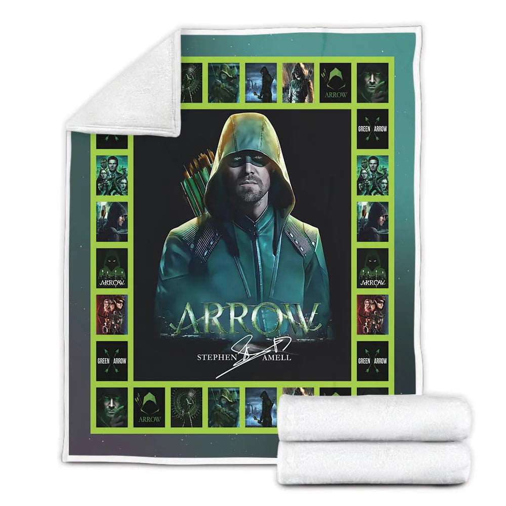 Arrtephen Amell Fleece Blanket Gift For