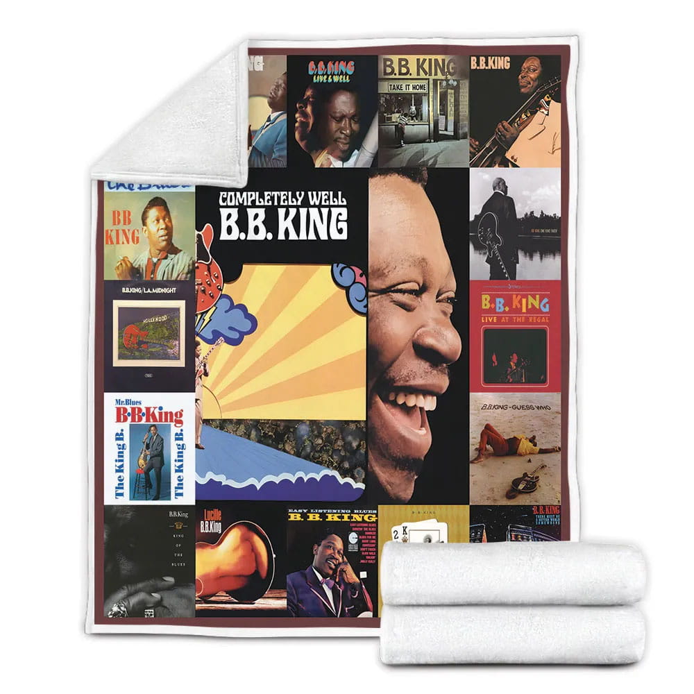 B.B. King Al Fleece Blanket Gift For Mot Day Fat Day