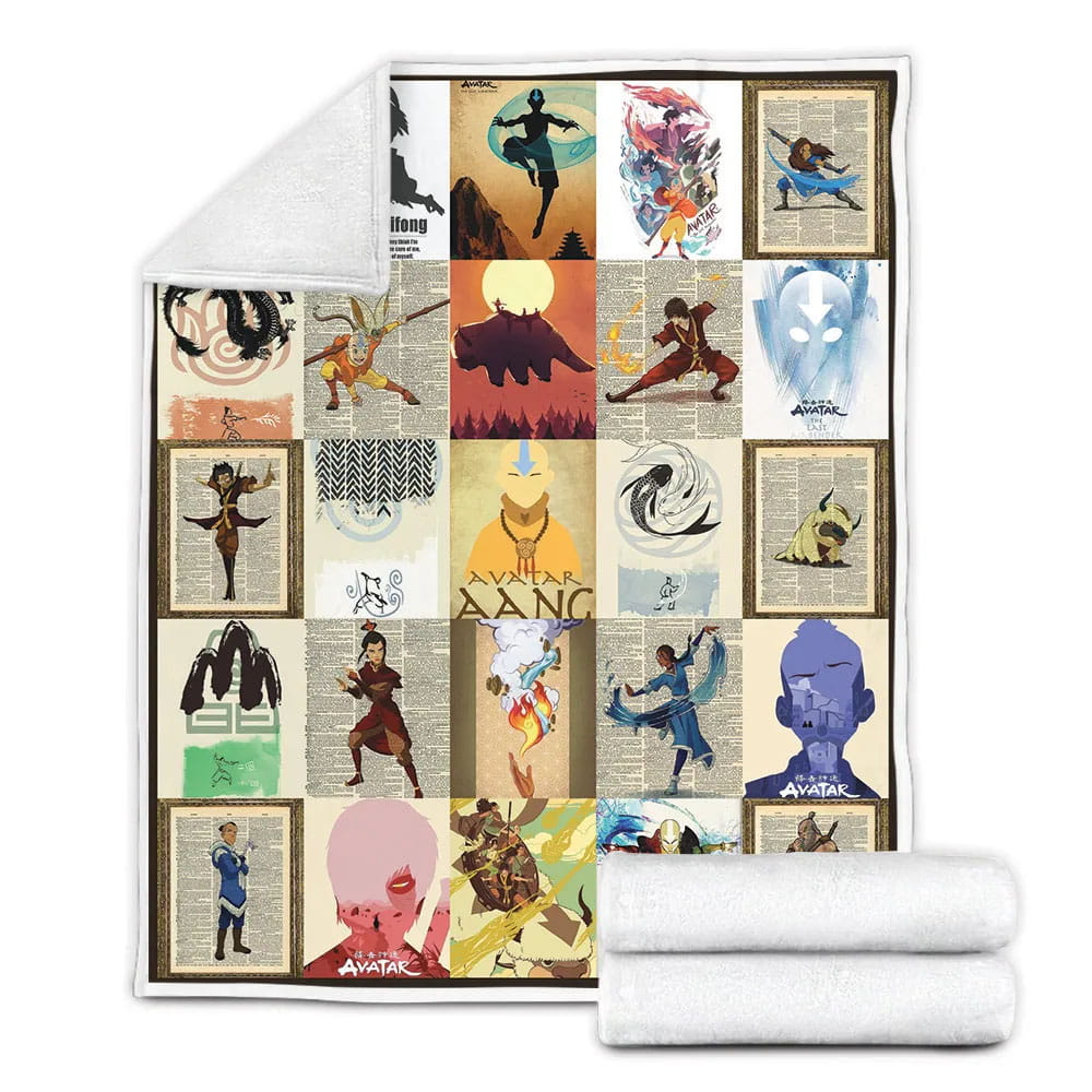 Avatar Thet Airbender Fleece Blanket Gift For Wifeband