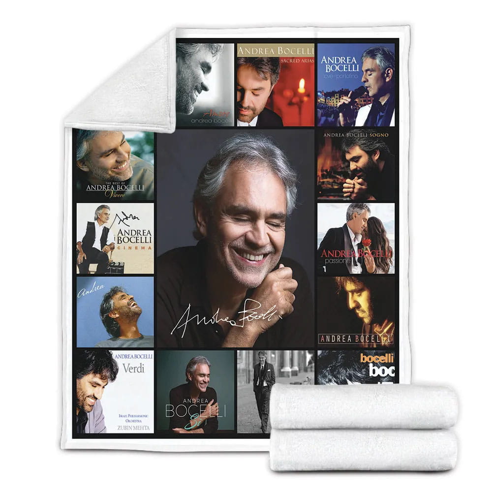 Andrea Bocelli Fleece Blanket Gift For Mot Day Fat Day