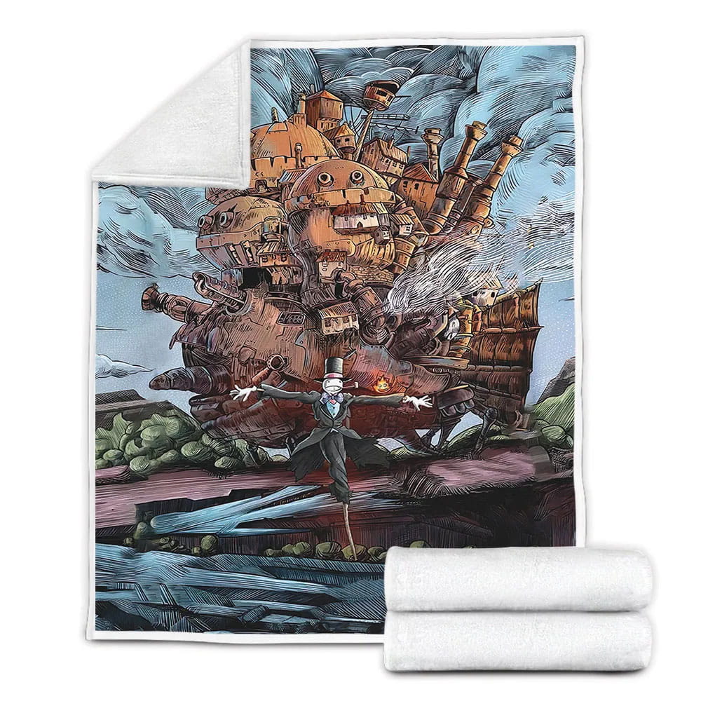 Anime Ghibli H Movingtle Fleece Blankherpa Blanket