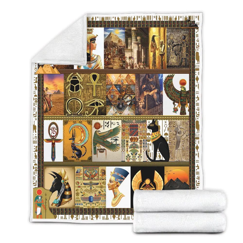 Ancient Egypt Culture Fleece Blanket Gift For Wifeband