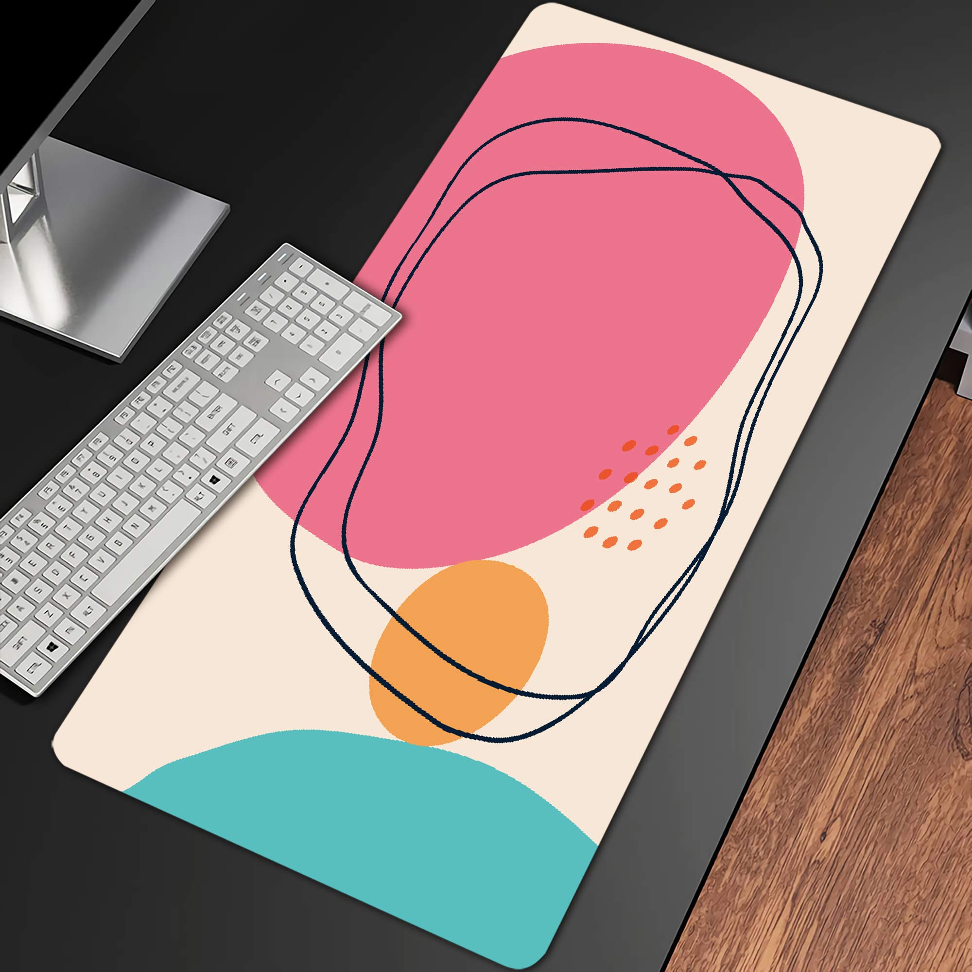 Allleftout Mid Century Modern Colors Desk Pad(4 Patterns)