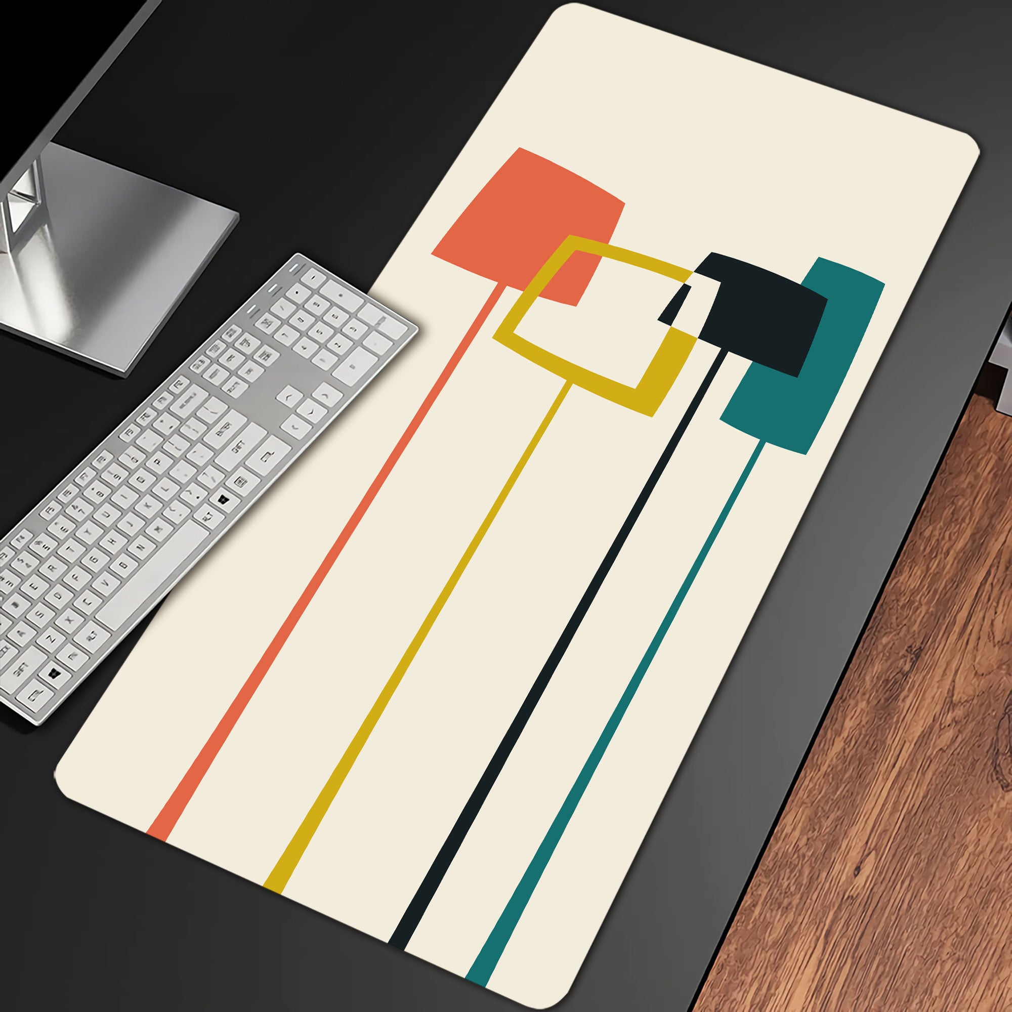 Allleftout Geometric Patterns Desk Pad(4 Patterns)