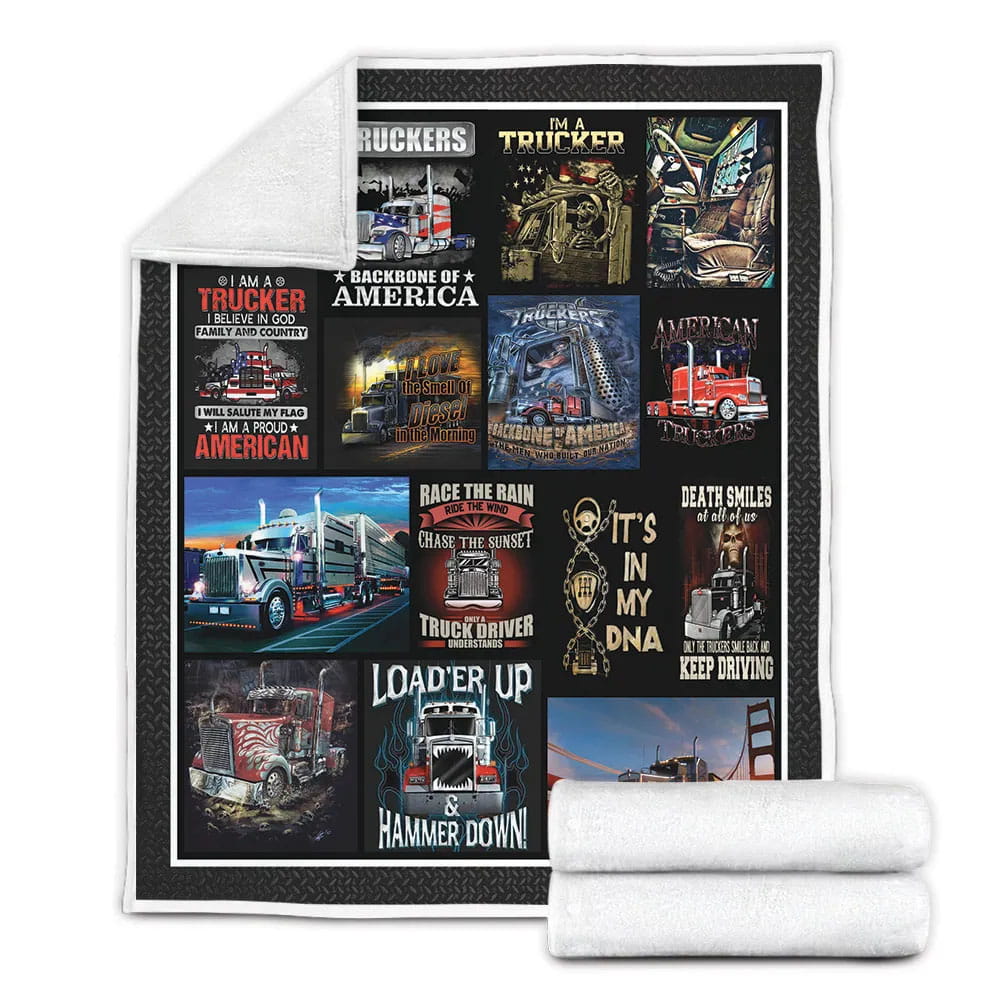 American Trucker Fleece Blankherpa Blanket