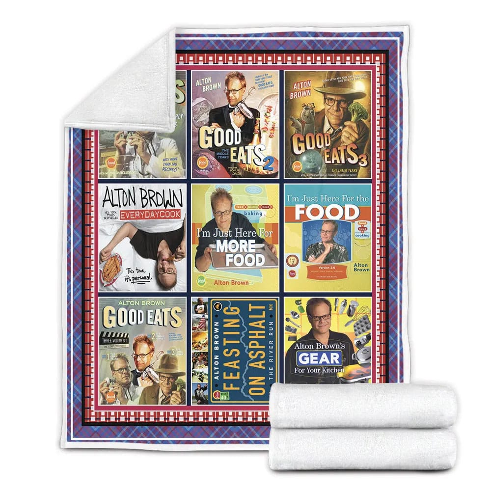 Alton Brown B Fleece Blanket Gift For