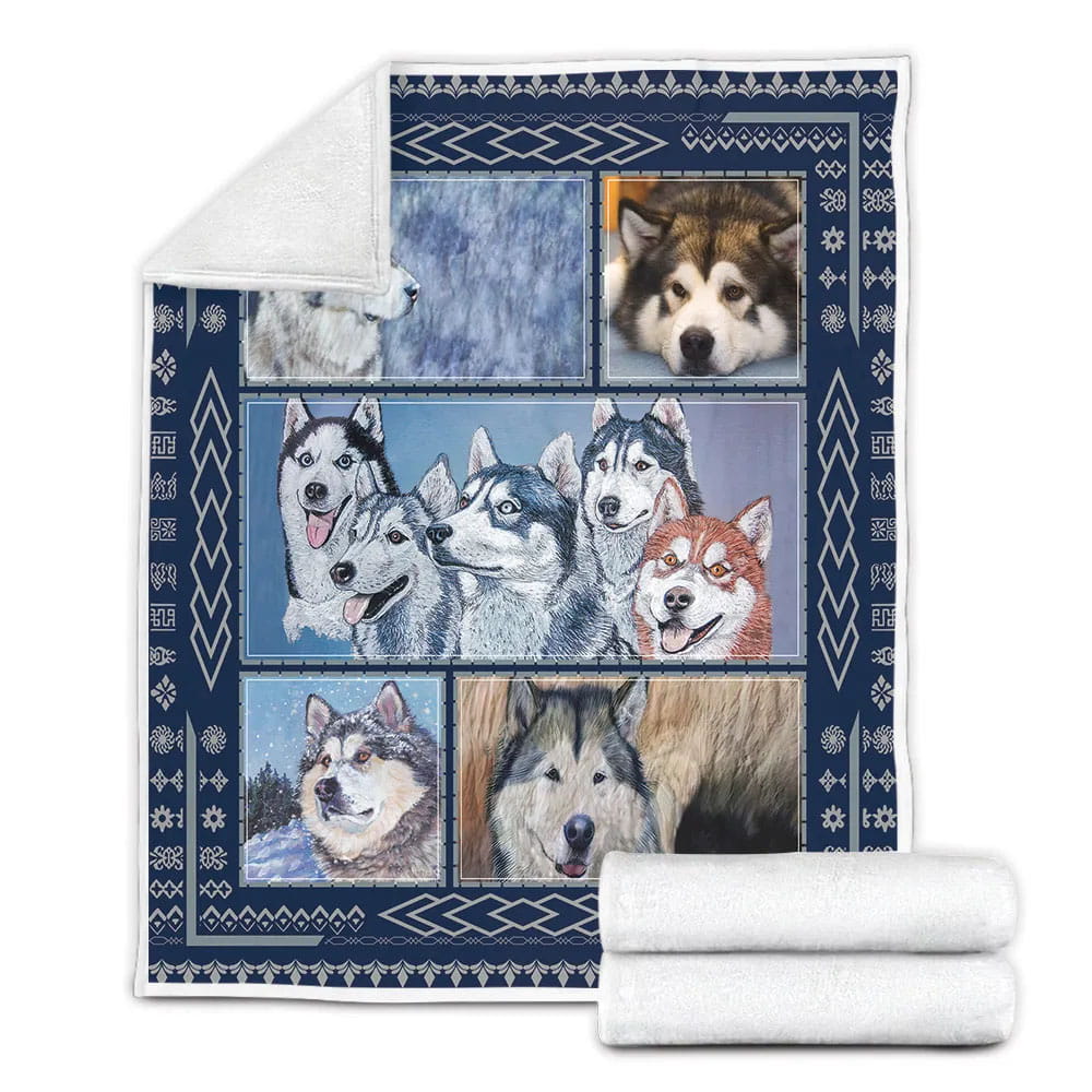kan Malamute Fri Fleece Blanket Gift For
