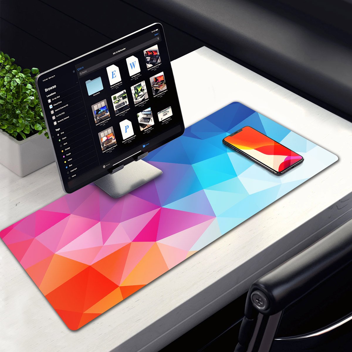 Allleftout Shining Diamond Desk Pad