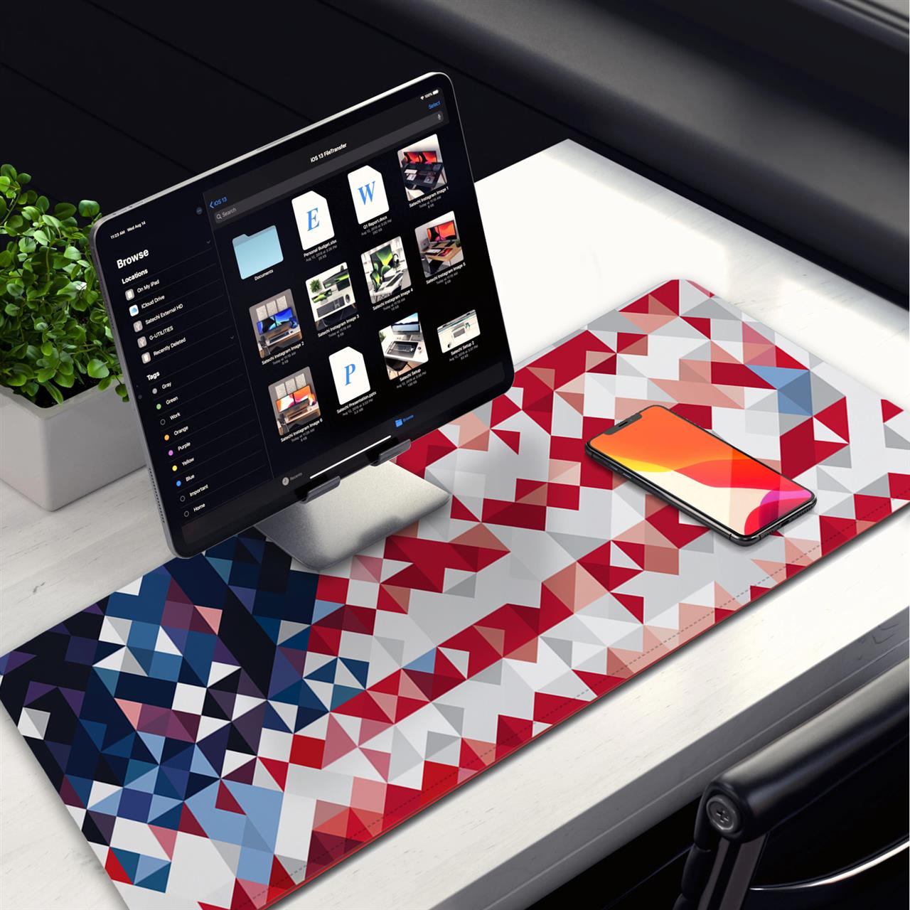 Allleftout Mosaic Desk Pad