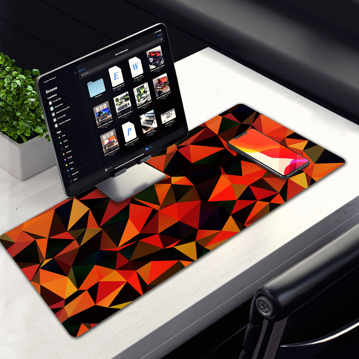 Allleftout Retro Red Desk Pad