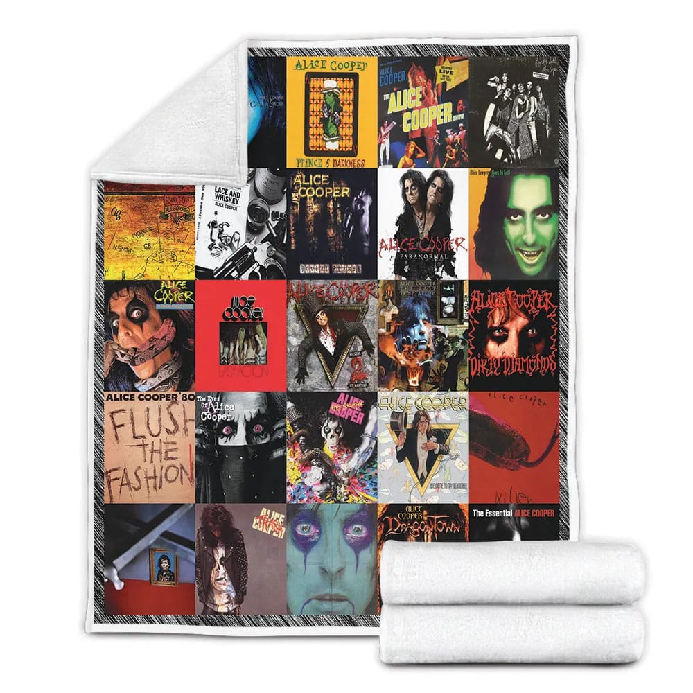 Alice Cooper Al Coverter Fleece Blanket Gift For Wifeband