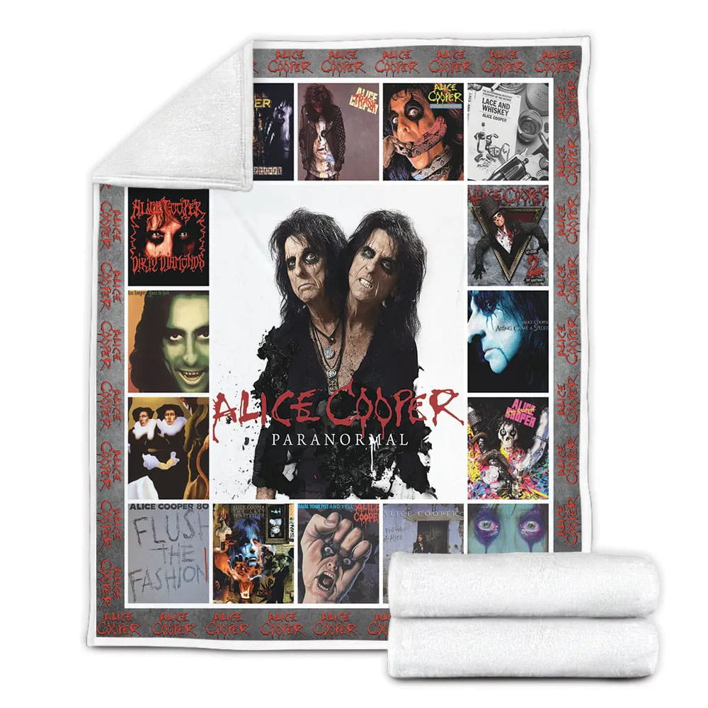 Alice Cooper Al Coverter Fleece Blankherpa Blanket