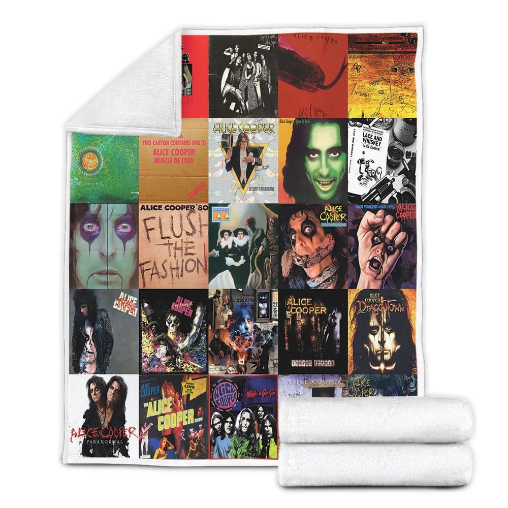Alice Cooper Fleece Blanket Gift For