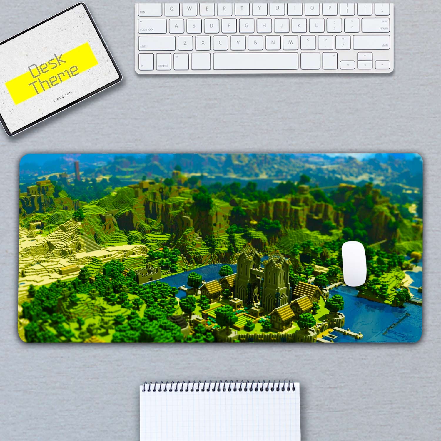 Allleftout Minecraft Hill Desk Pad