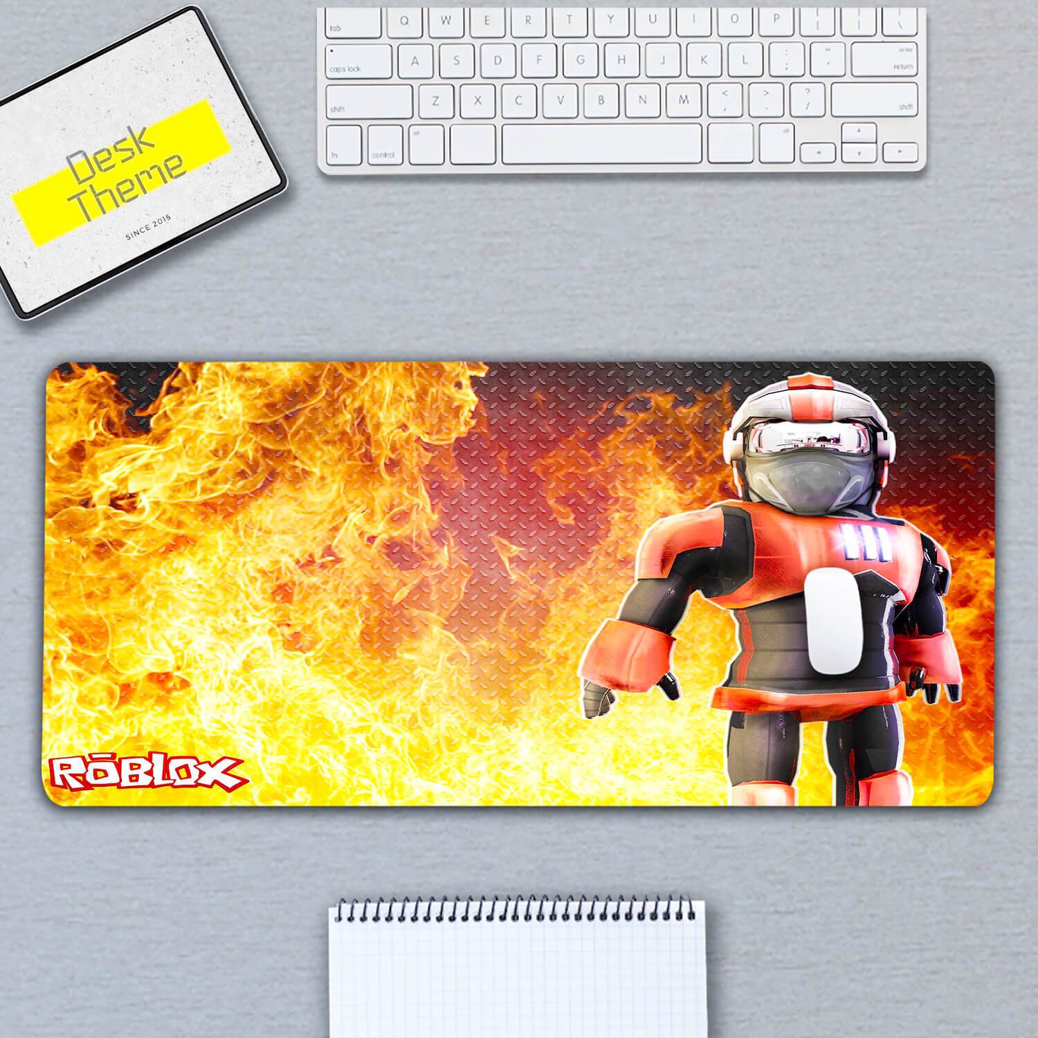 Allleftout Roblox Fire Mouse Pad Long(2 Designs)