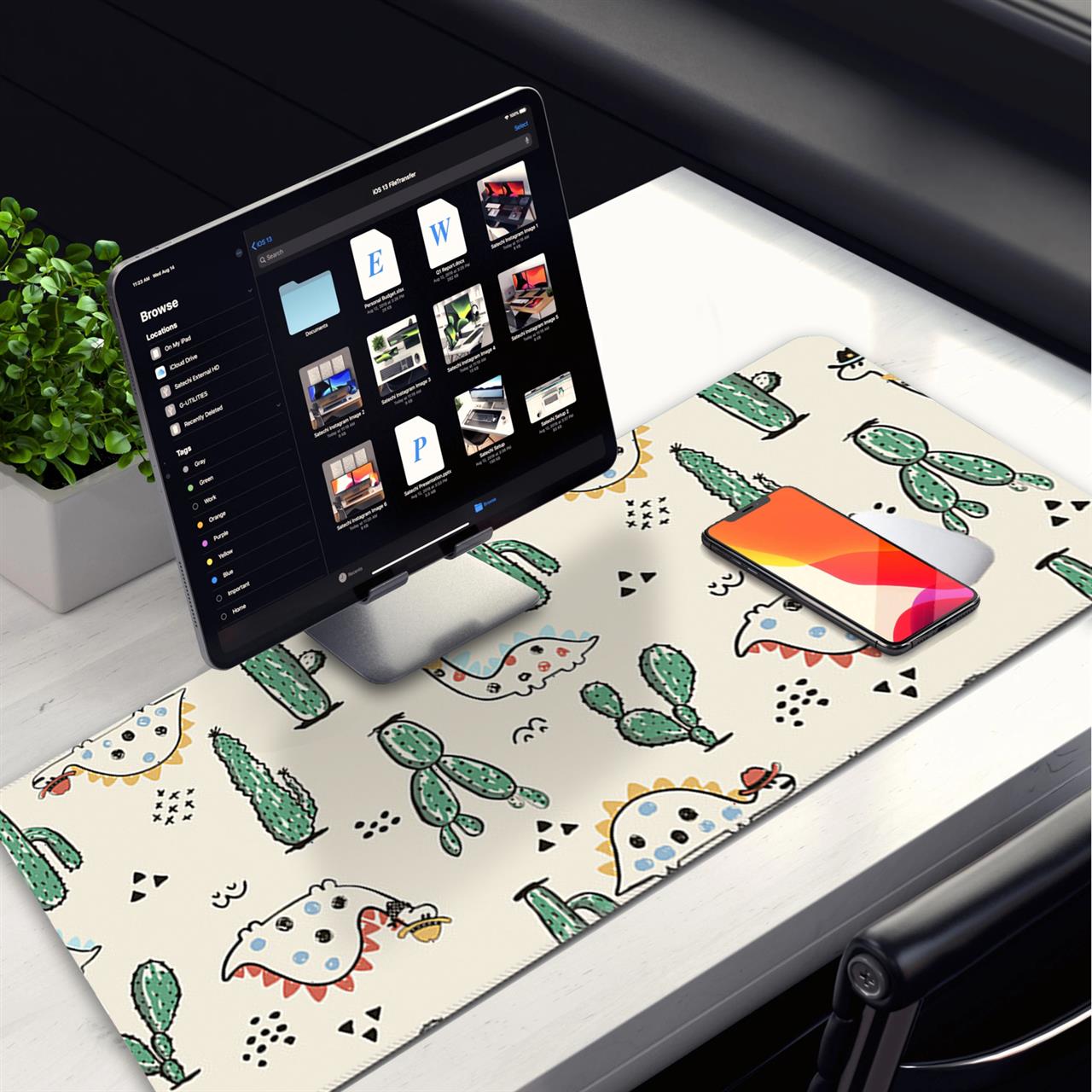 Allleftout Prickly Desk Pad