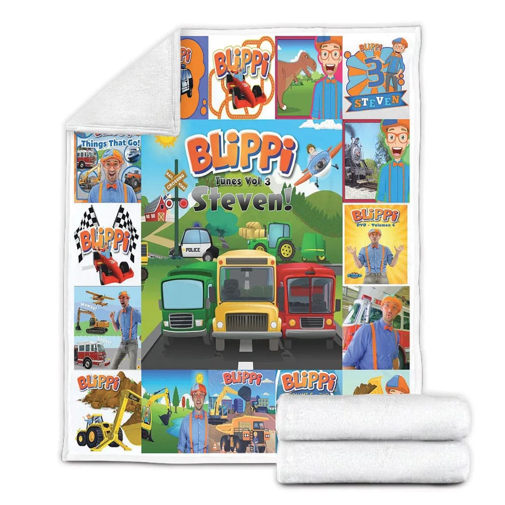 Blippi Fleece Blanket Gift For