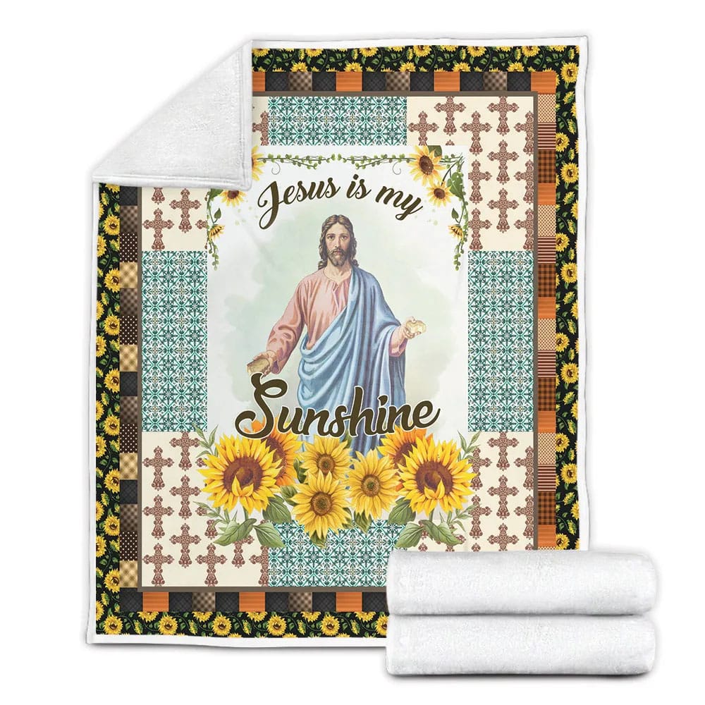 J Is unshine Fleece Blanket Gift For Mot Day Fat Day
