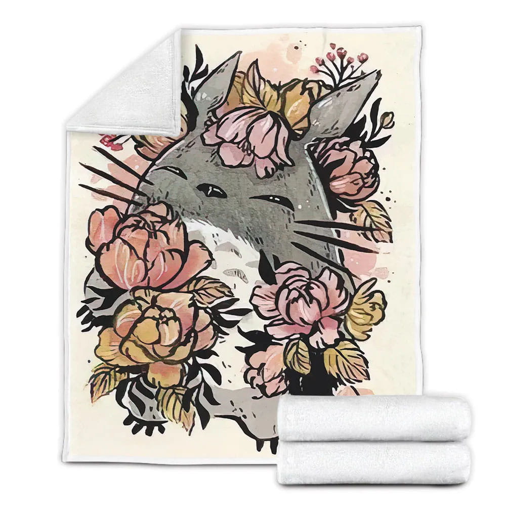 Totoro Fleece Blanket Gift For Wifeband