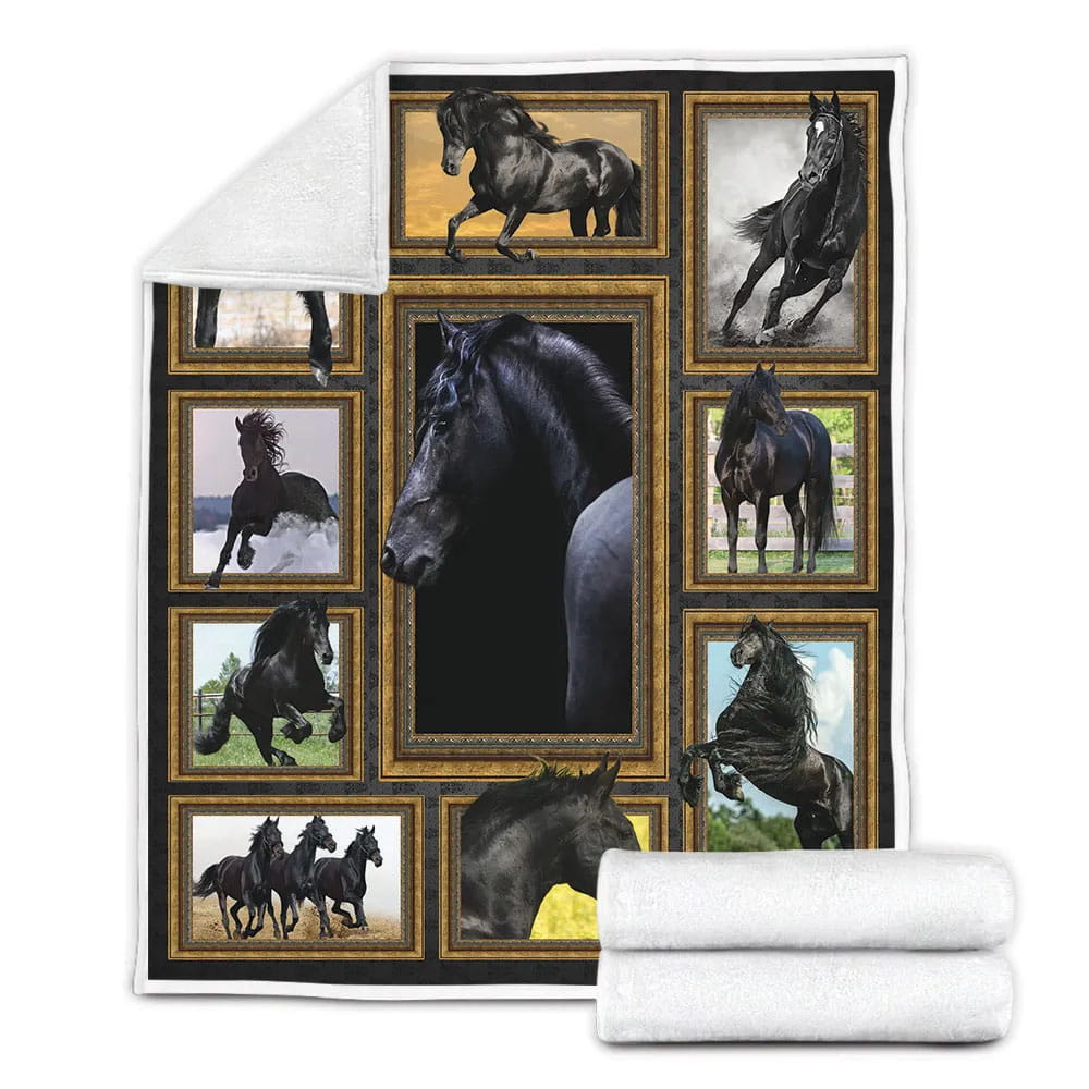 Black e Fleece Blanket Gift For