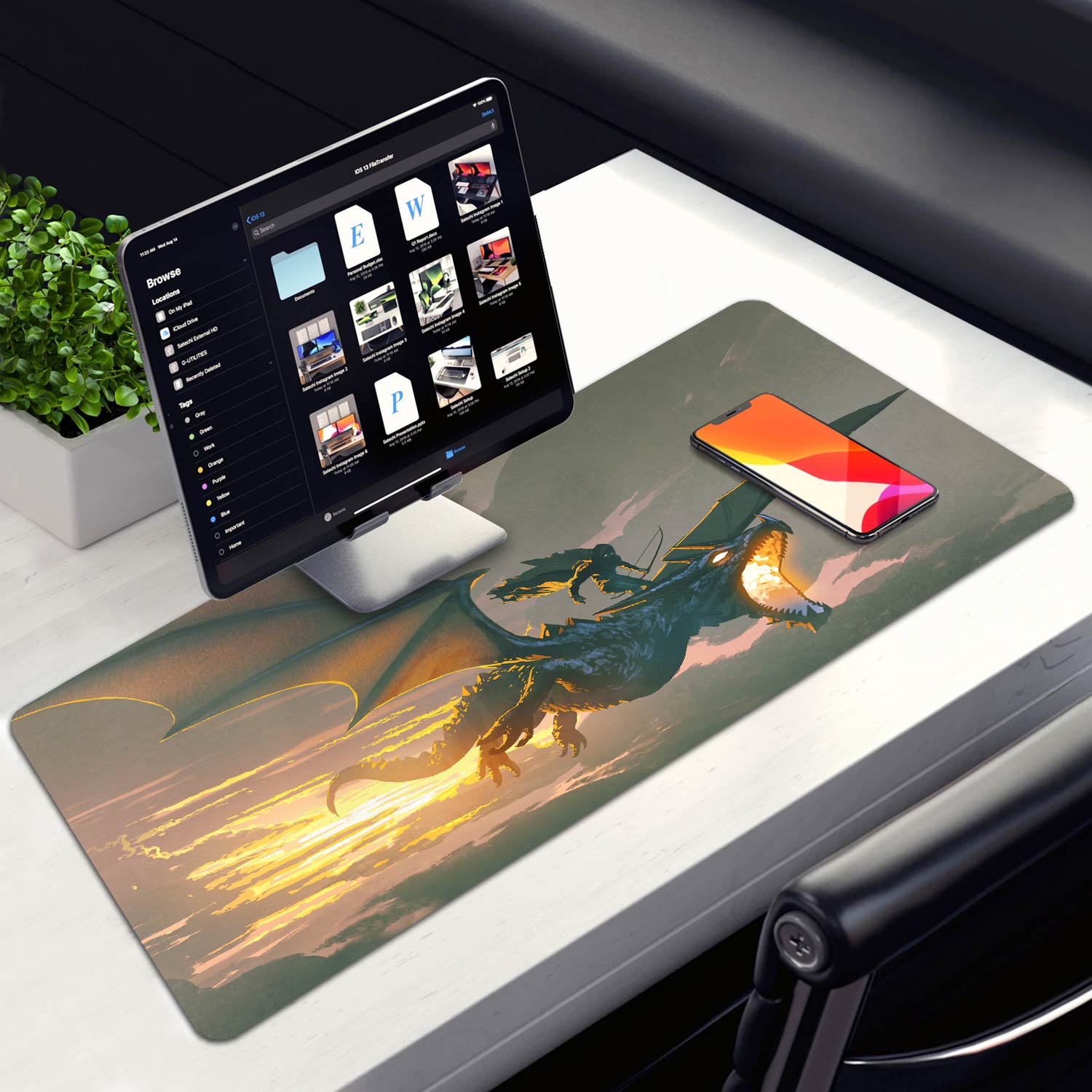 Allleftout Dragon Knight Desk Pad