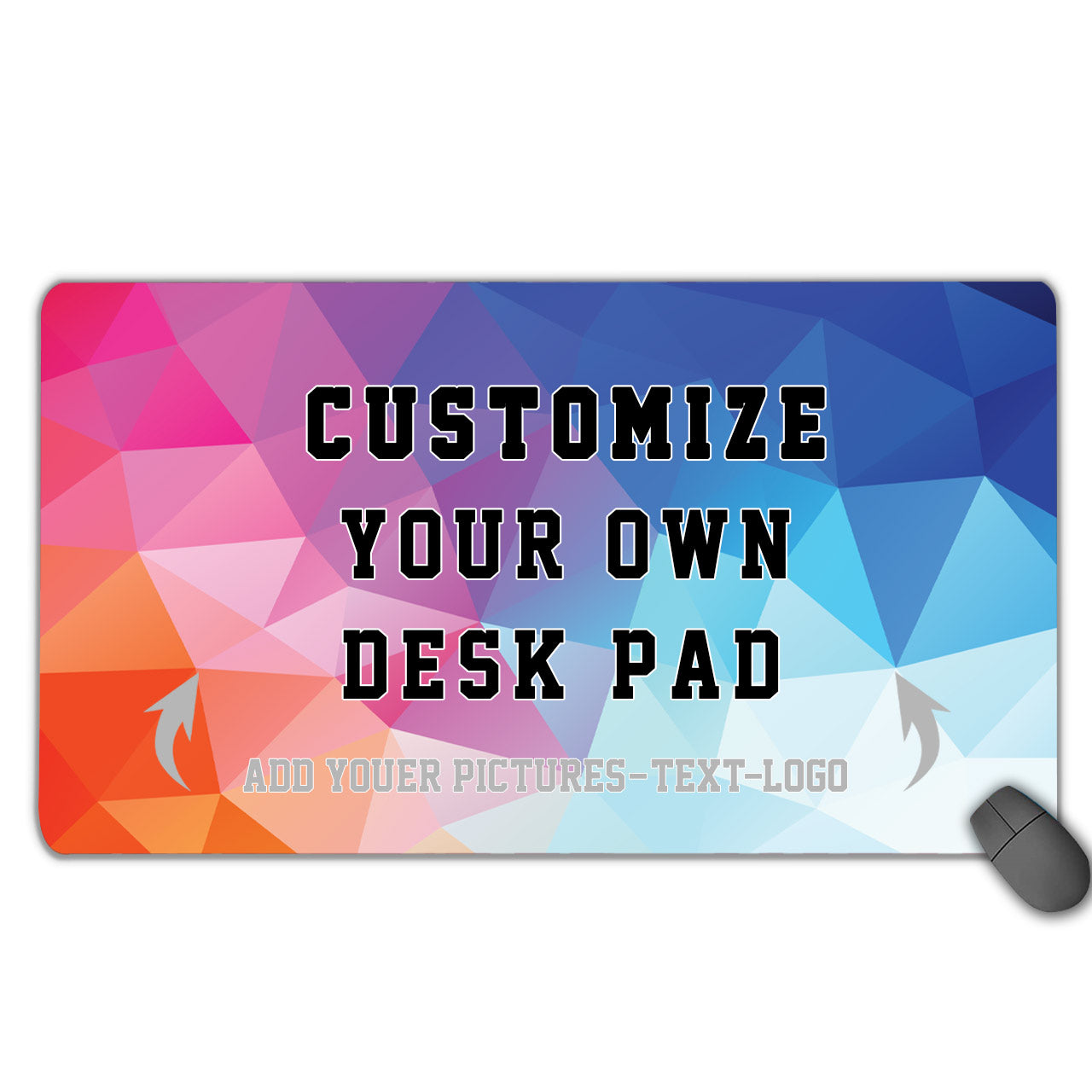 Allleftout Custom Stitched Edge Desk Pad