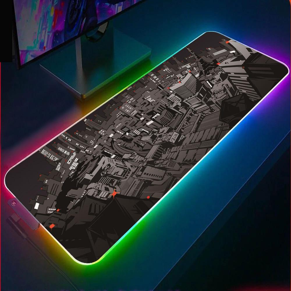 Allleftout Persona 5 City Rgb Gaming Mouse Pad