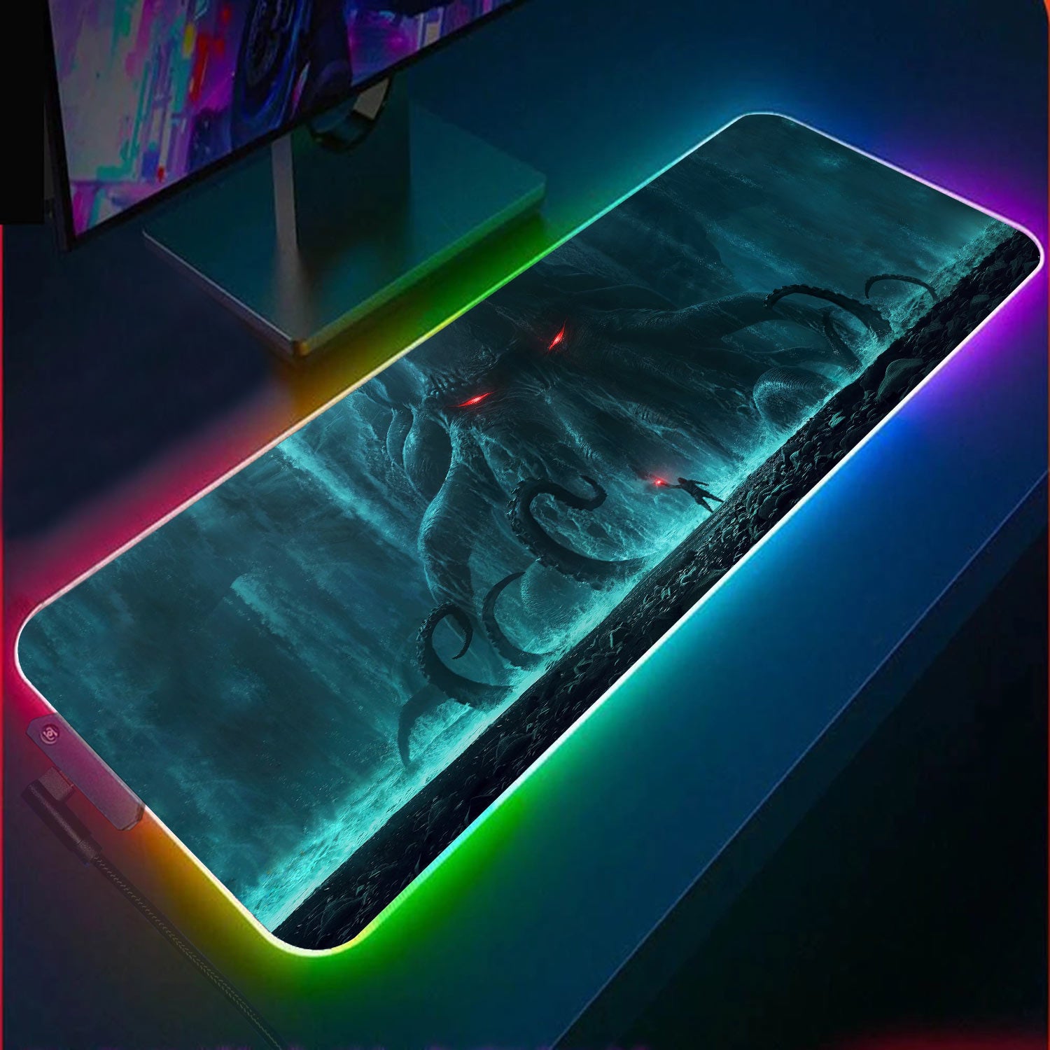 Allleftout Cthulhu Rgb Gaming Mouse Pad
