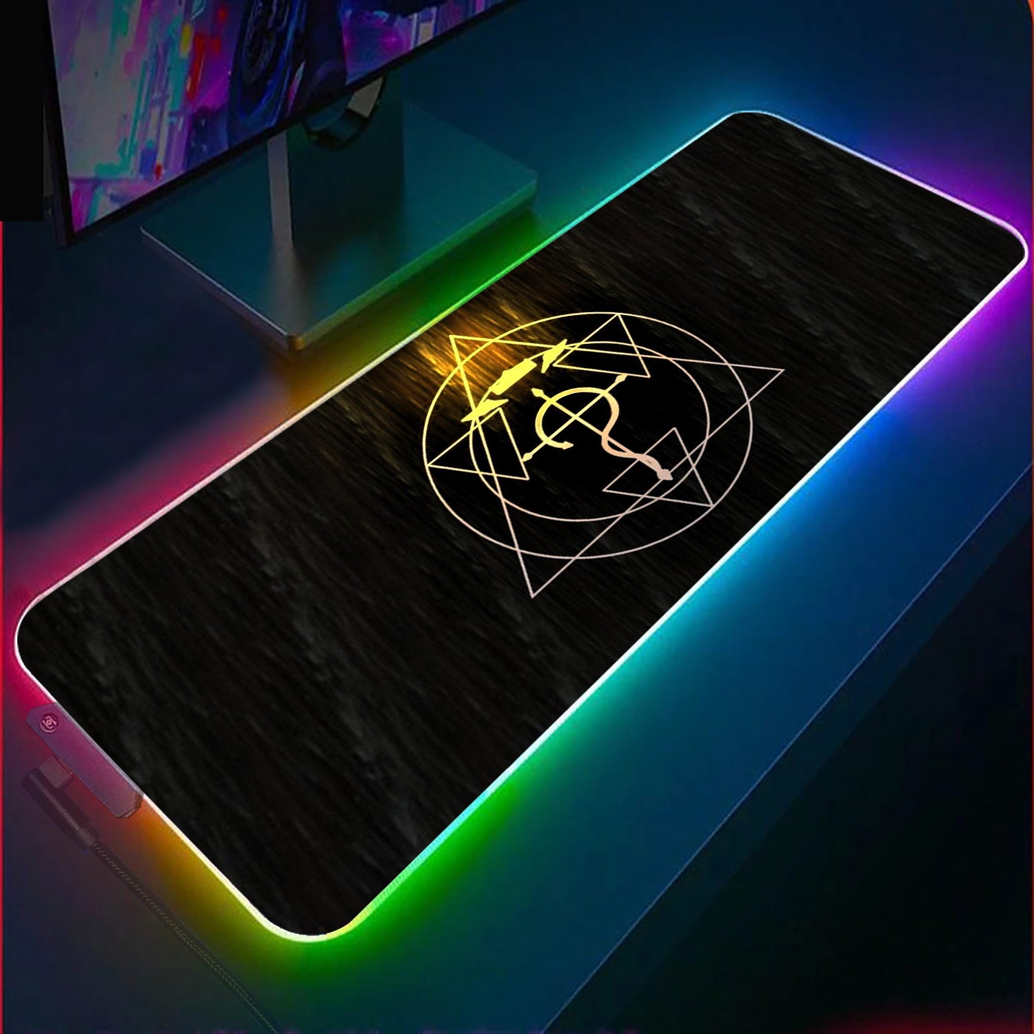 Allleftout Fullmetal Alchemist Rgb Gaming Mouse Pad(3 Patterns)
