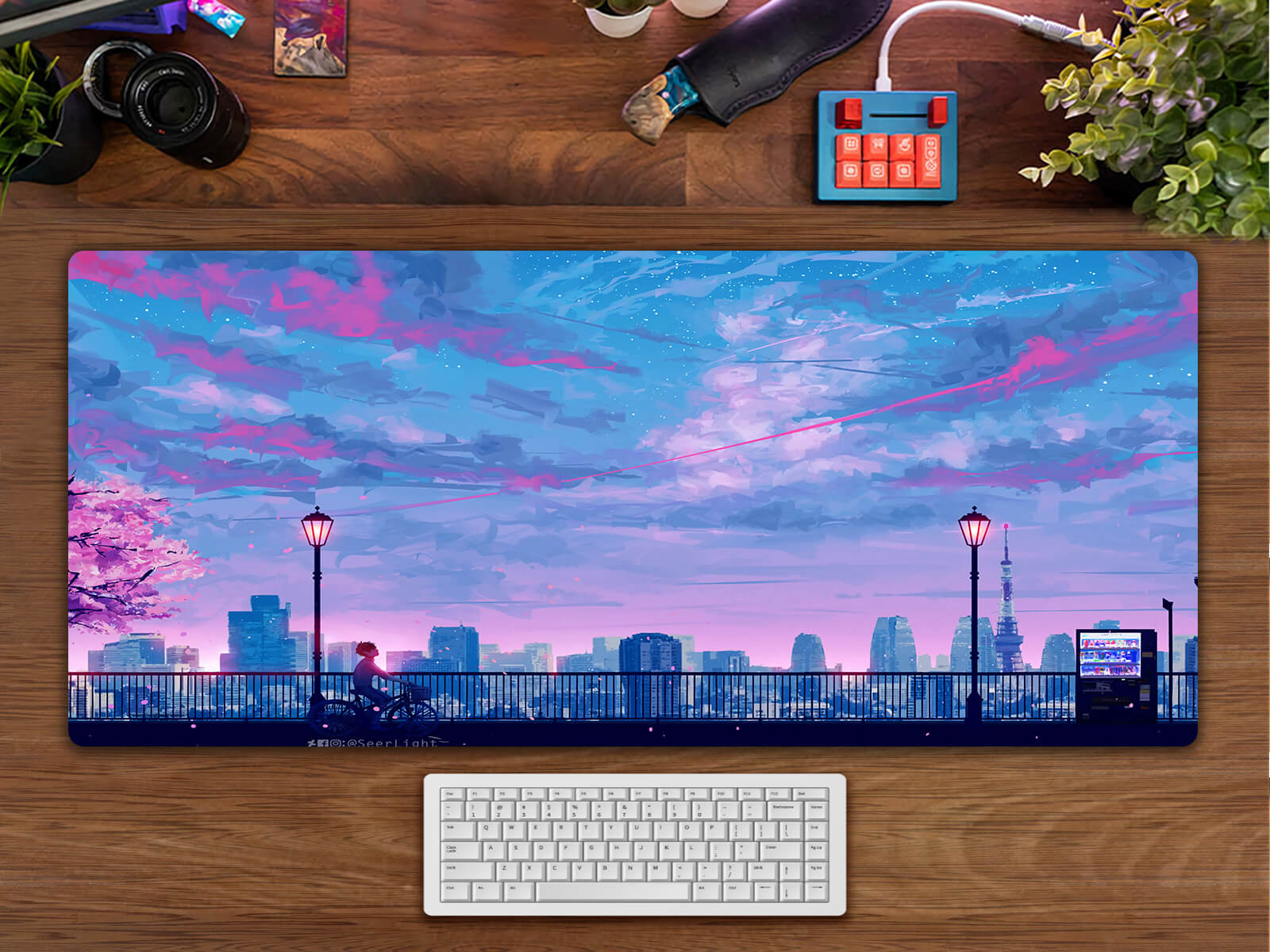 Allleftout Purple View Desk Pad(4 Designs)
