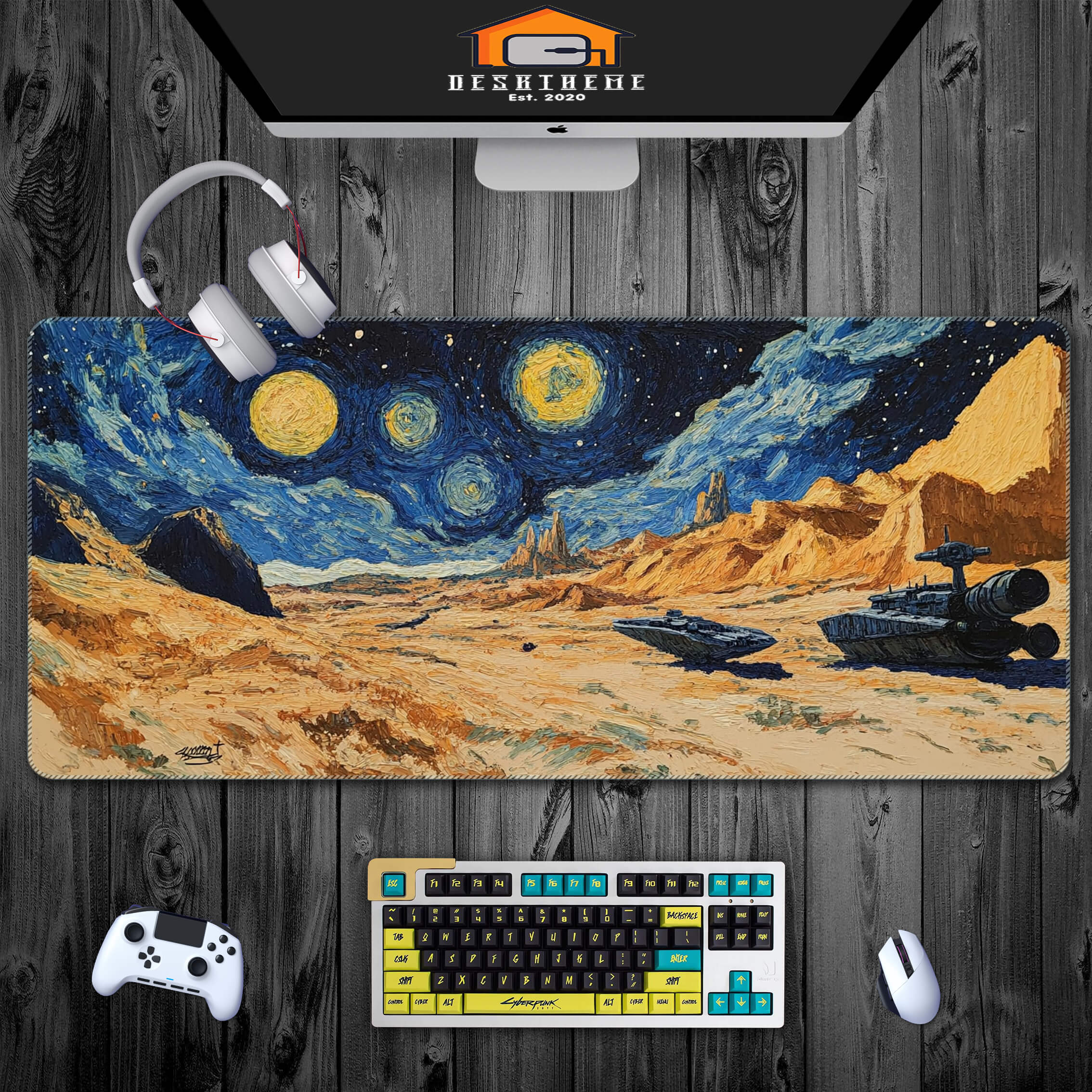 Allleftout Star Wars And Star'S Night Gaming Mouse Pad Extended (Copy)
