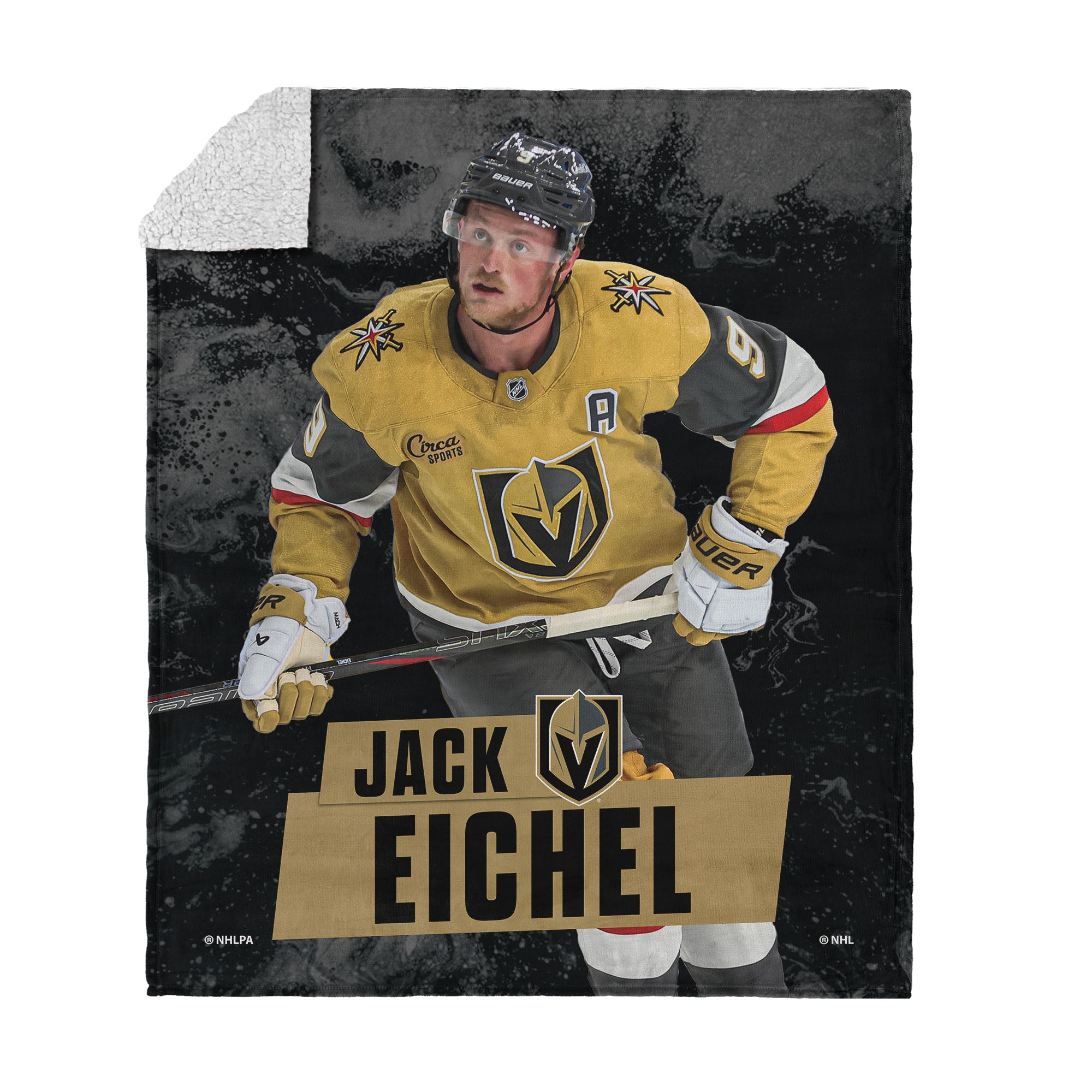 V Golden Kni Jack Eichel Nilk Touherpa Throw Blanket