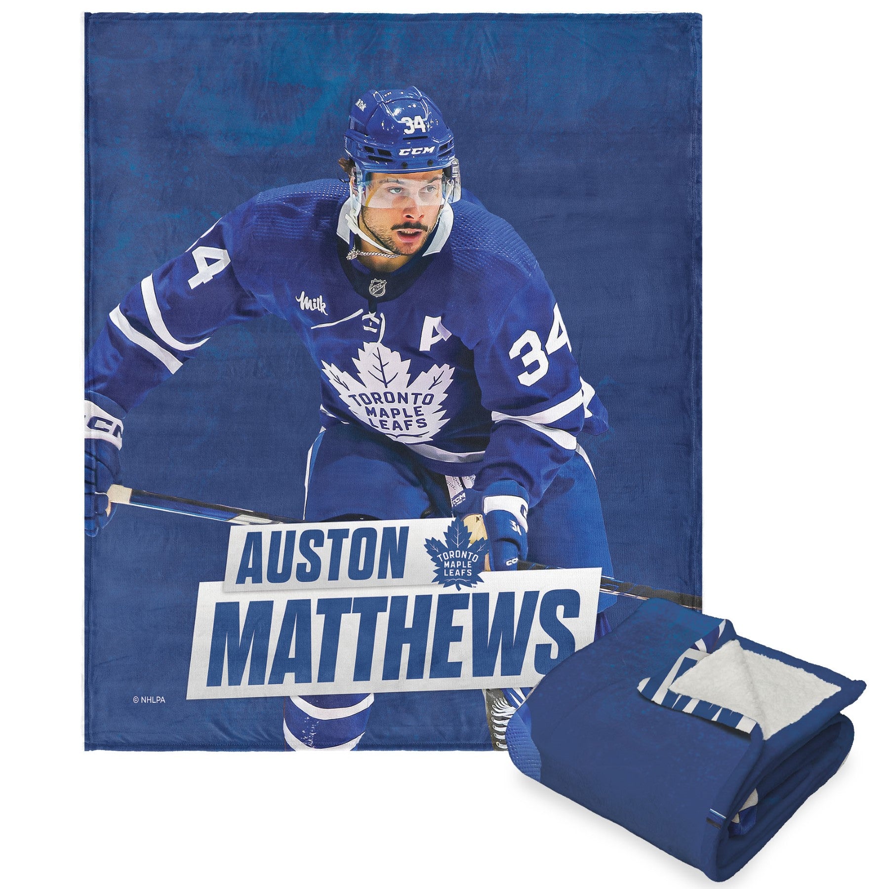 Toronto Maple Lton Matt Nilk Touherpa Throw Blanket