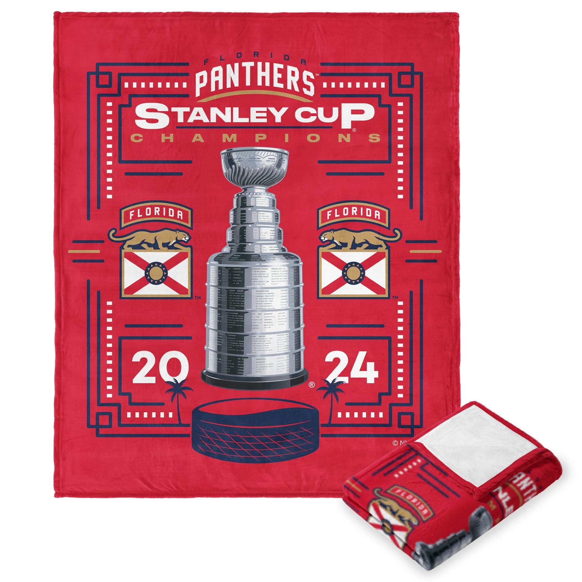 NHL Florida Pant Dynamilk Touch Throw Blanket