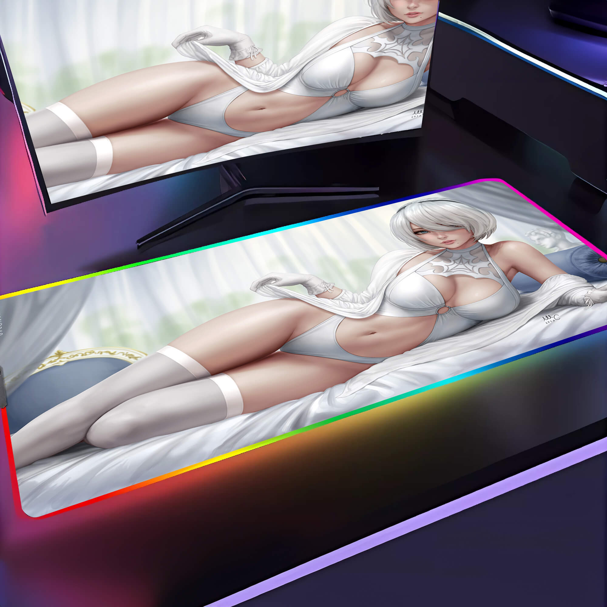 Allleftout Nsfw Bride Gaming Mouse Pad Xxl