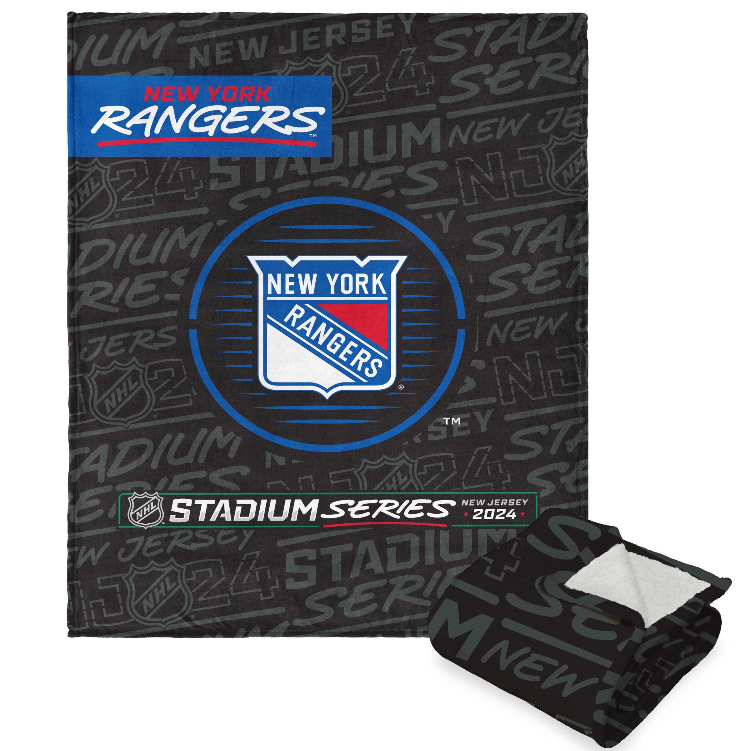 NHL New York Ran 2024 S Turnpiilk Touherpa Throw Blanket