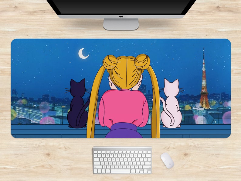 Allleftout Retro Anime Sailor Moon Desk Mat(4 Colors)