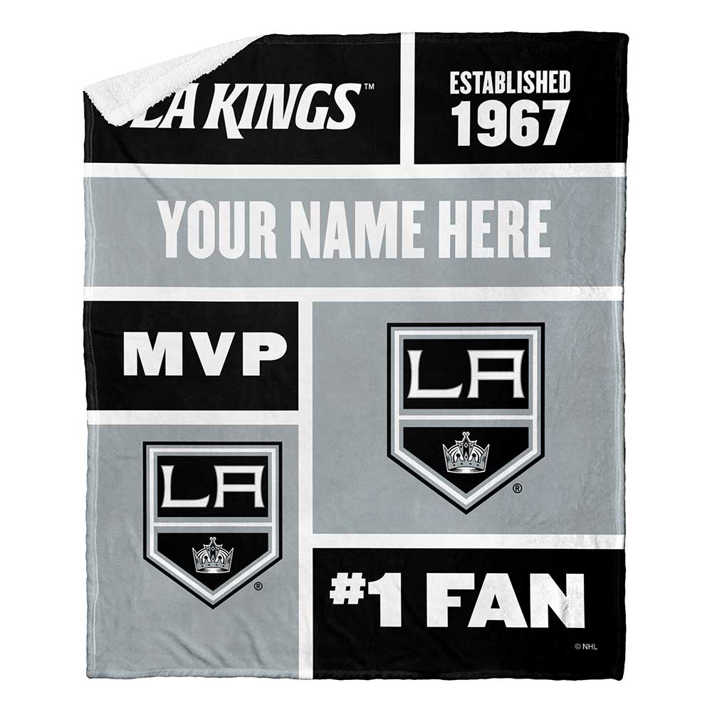 NHL Ang K Colorblock onalizilk Touherpa Throw Blanket