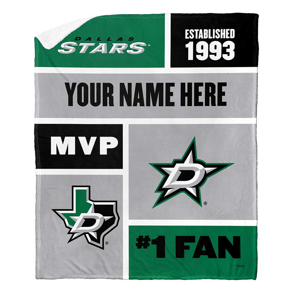 NHL Da S Colorblock onalizilk Touherpa Throw Blanket