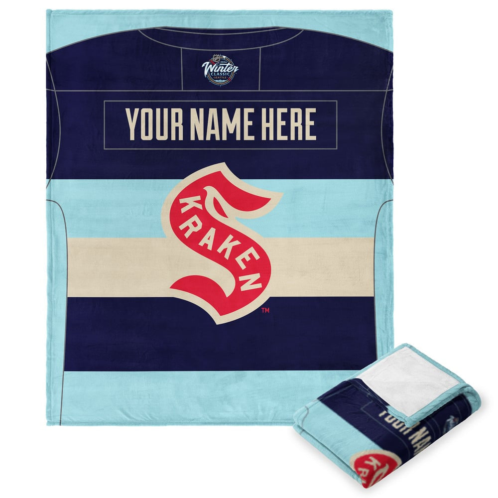 Neattle Kraken ey onalizilk Touch Throw Blanket