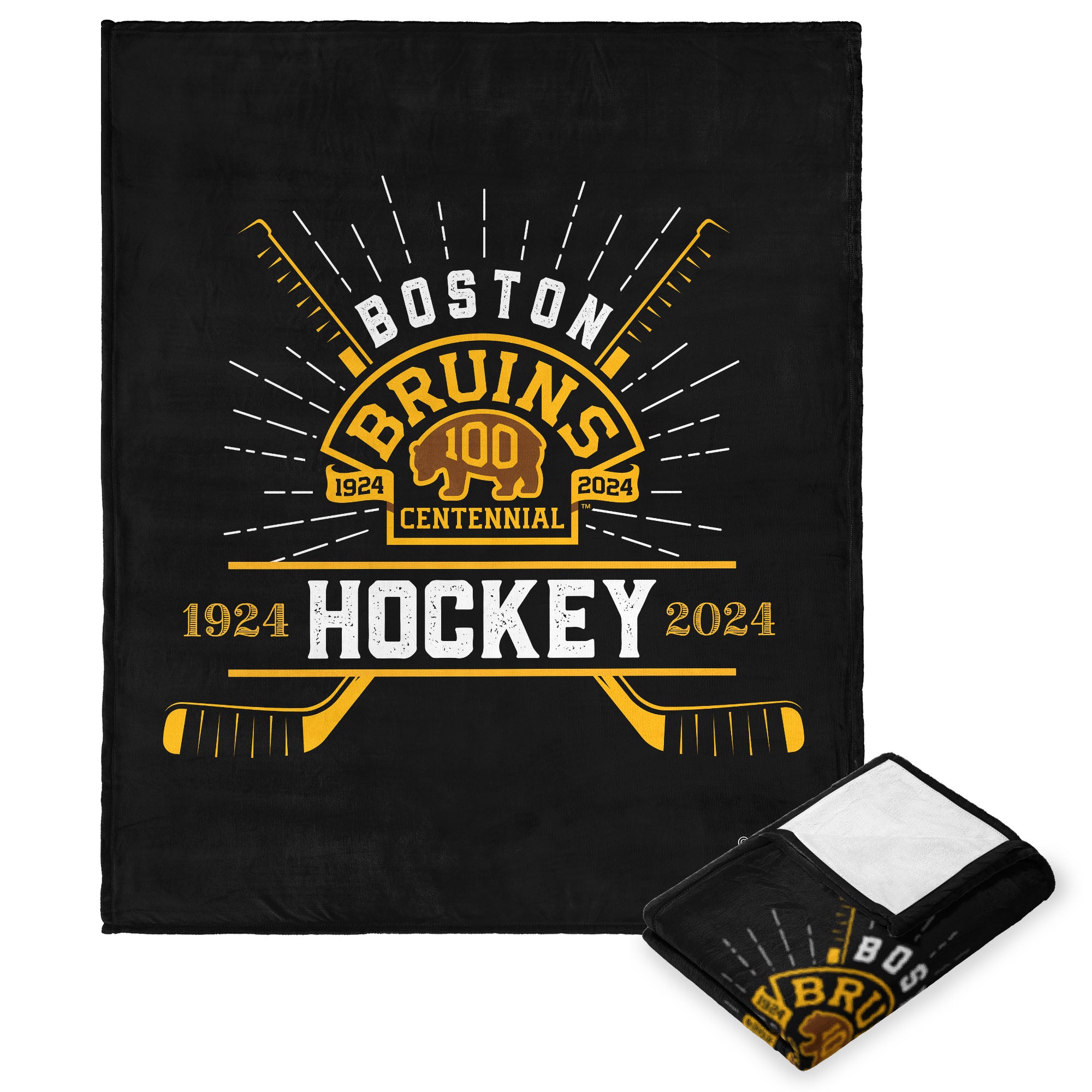 NHLton Br 100th Anniary Fanatilk Touch Throw Blanket