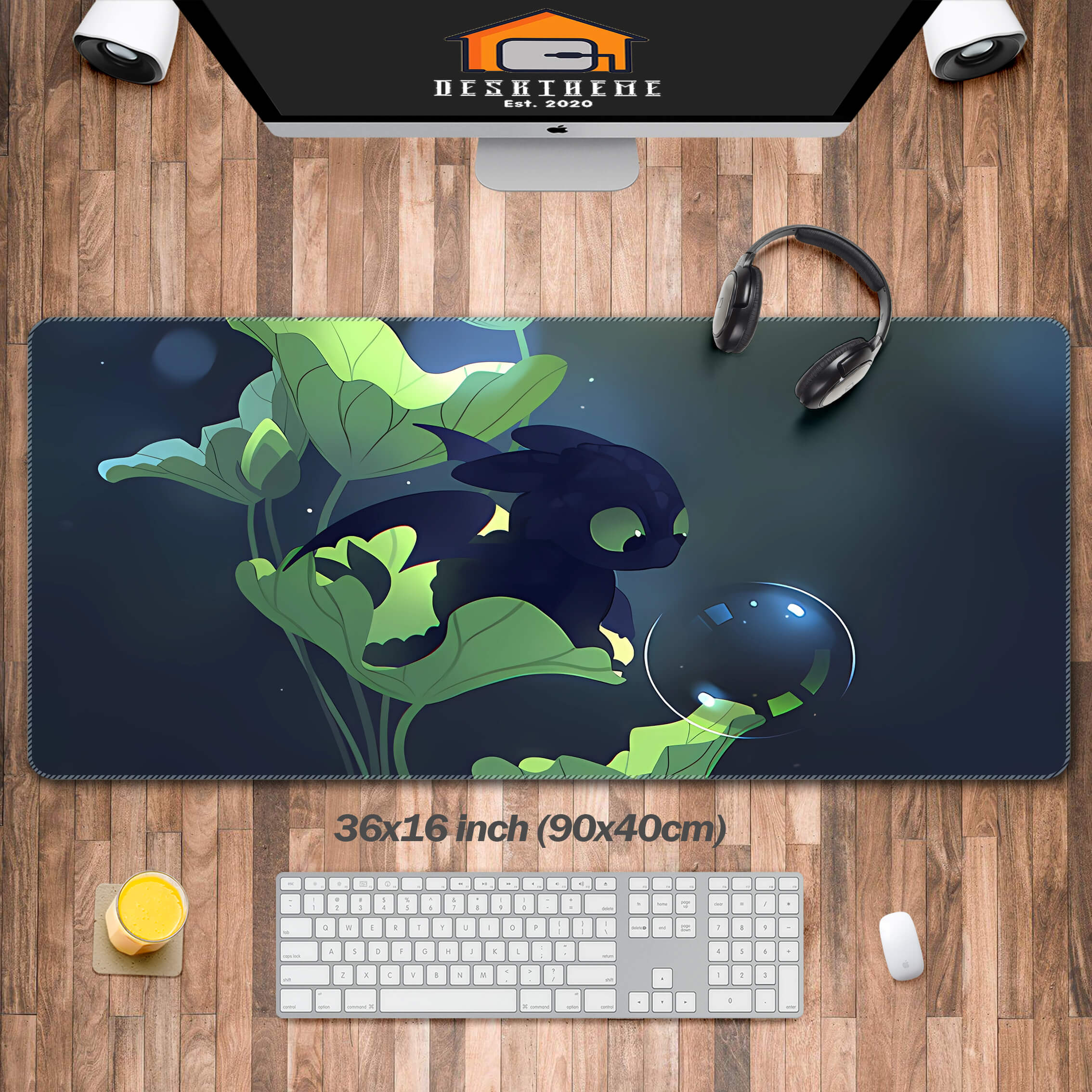 Allleftout Dragons In Summer Desk Pad Large