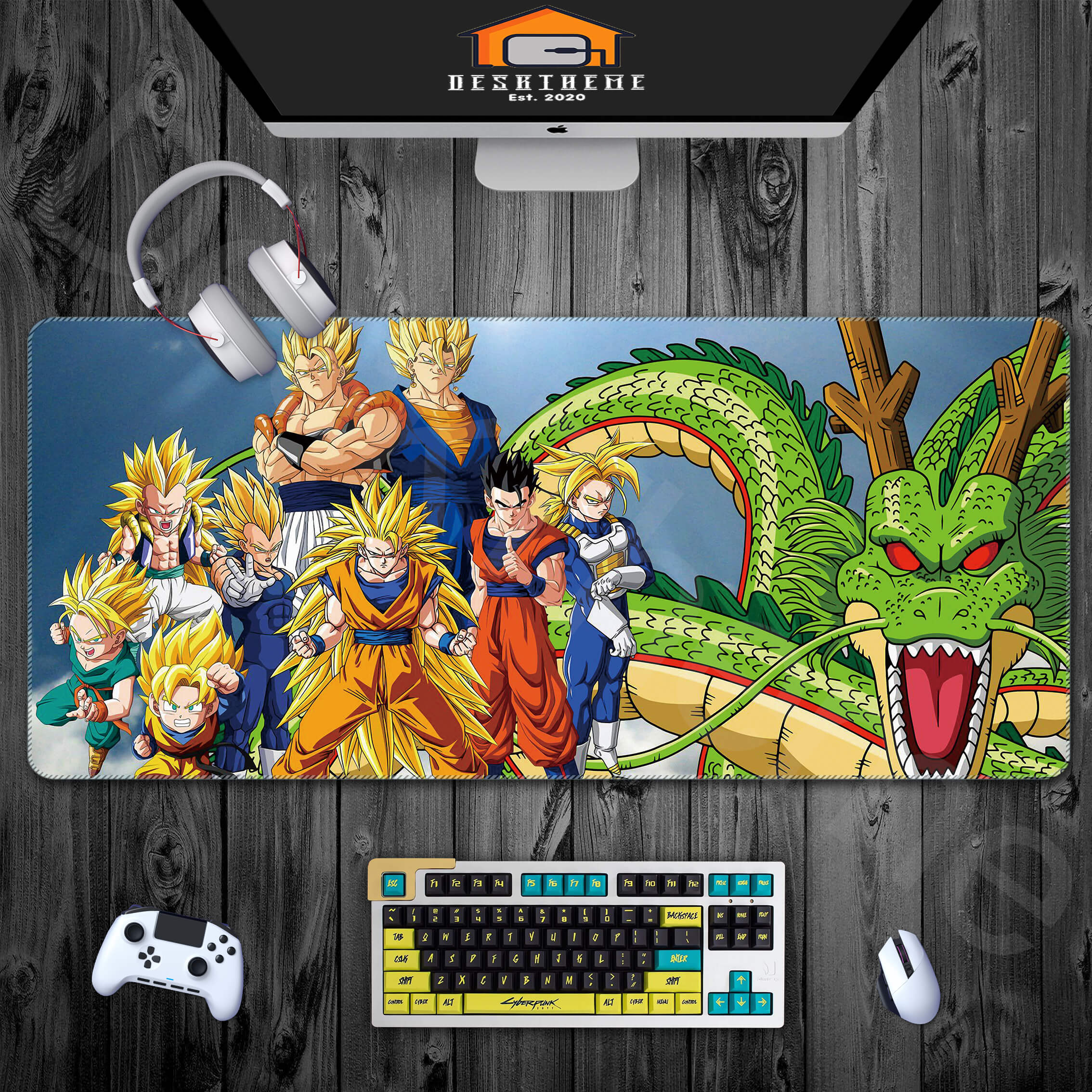Allleftout Dragonball Rgb Gaming Mouse Pad Xxl