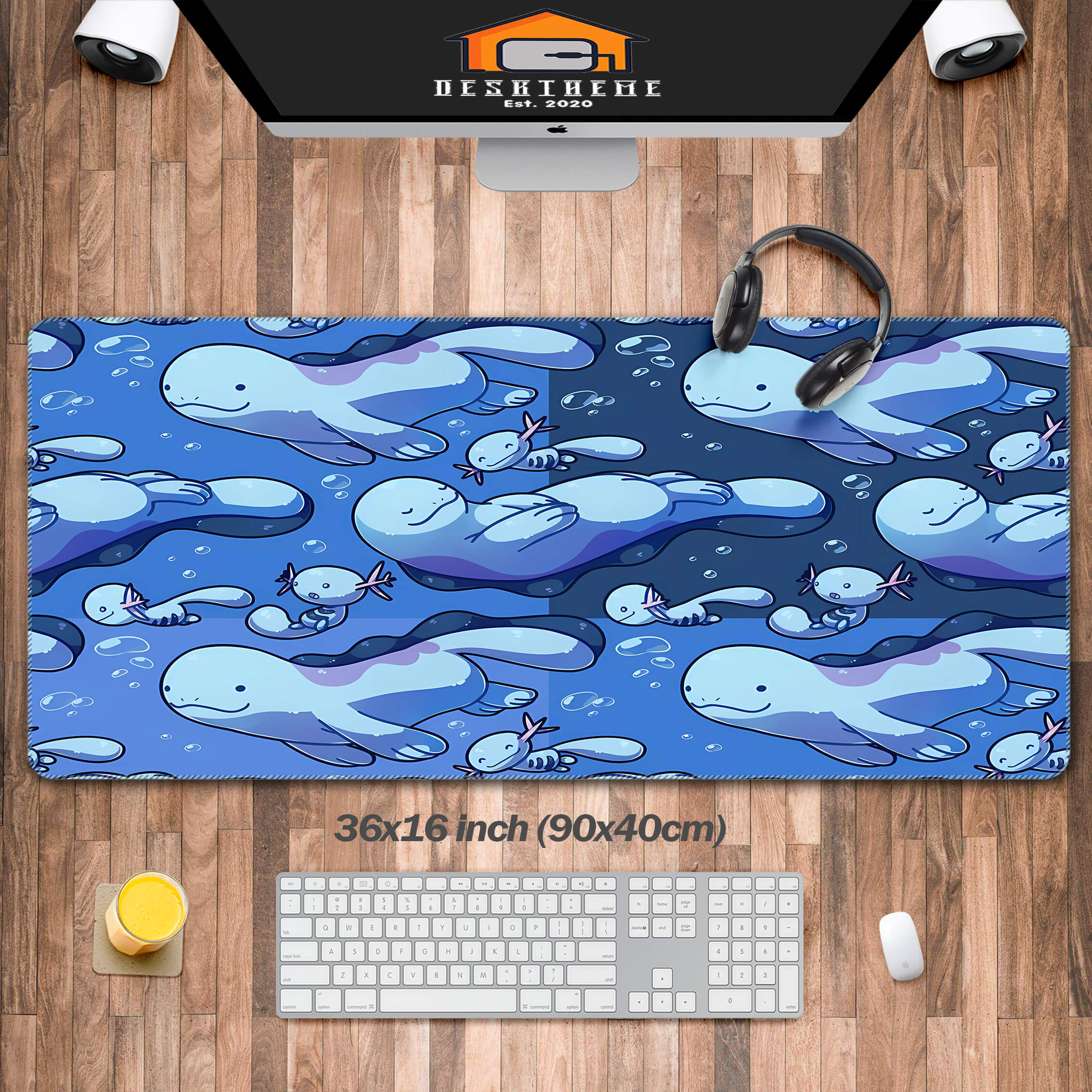 Allleftout Quagsire Cute Desk Pad Large