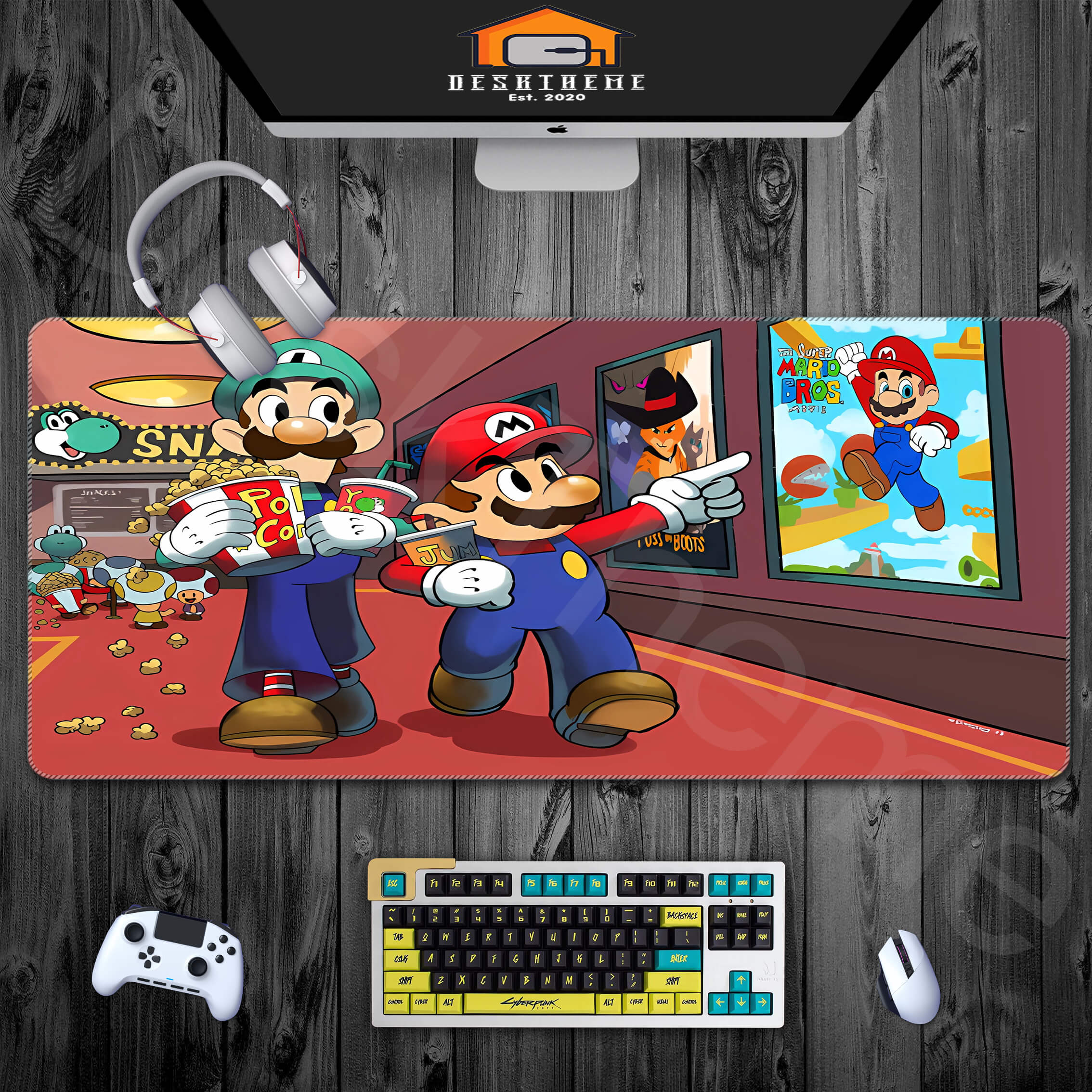 Allleftout Mario And Luigi Gaming Desk Pad Large