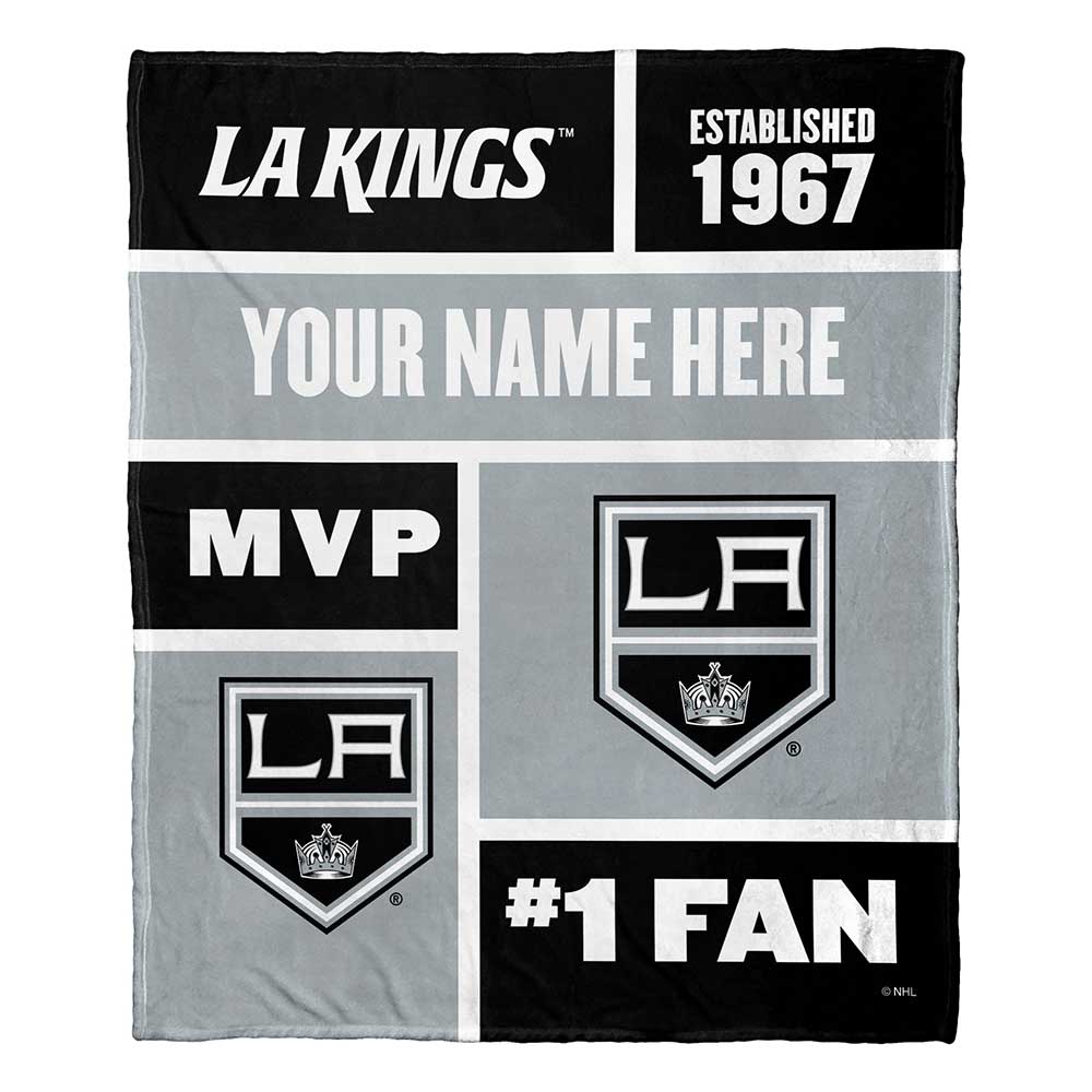 NHL Ang K Colorblock onalizilk Touch Throw Blanket