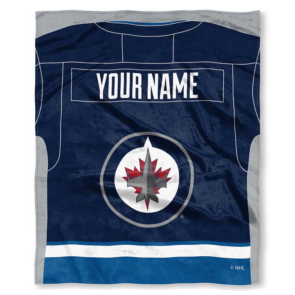 NHL Winnipeg ey onalizilk Touch Throw Blanket