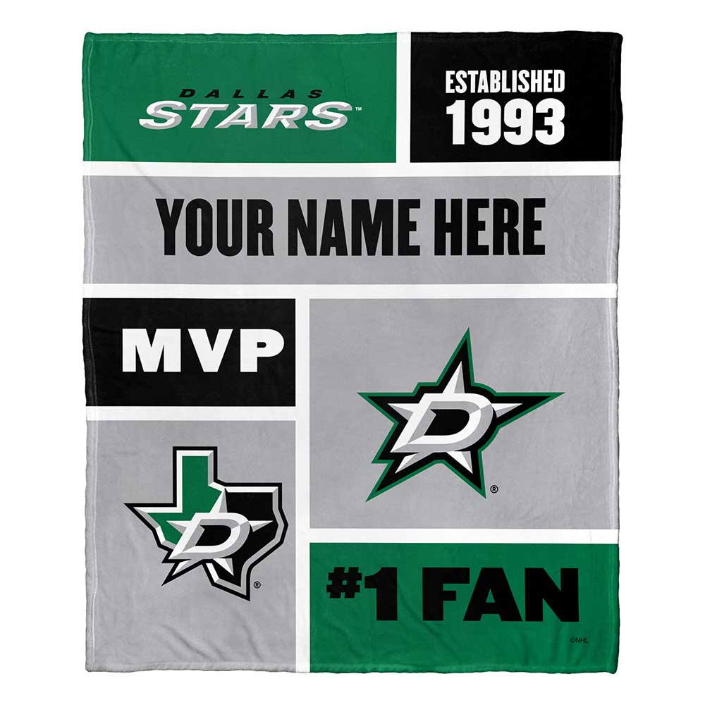 NHL Da S Colorblock onalizilk Touch Throw Blanket